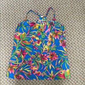 J.Crew floral summer racerback cami tank